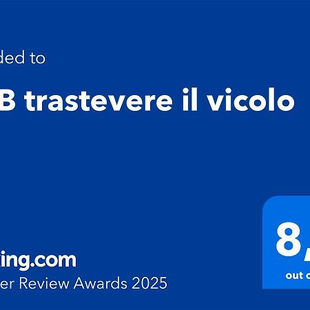 B&B Trastevere Il Vicolo Řím Exteriér fotografie